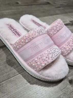 Juicy Couture Furry Slippers BRAND NEW